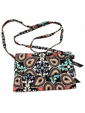 Vera Bradley Crossbody Wallet Purse with Floral Pattern